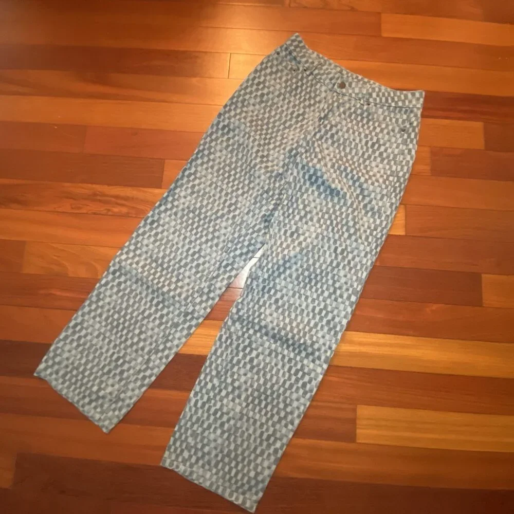 Retro Jeans size 4 boho Future Collective unique high rise - Picture 1 of 4